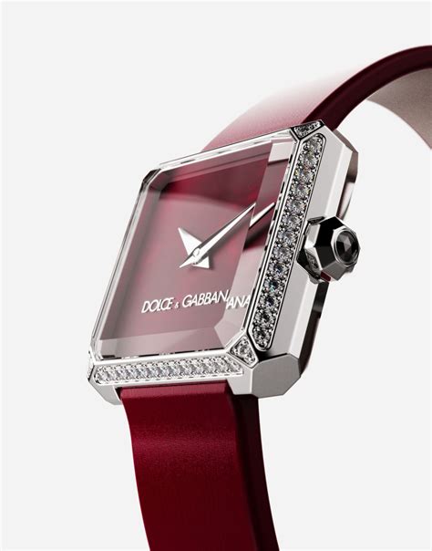 Sofia steel watch with colorless diamonds 